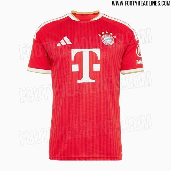 拜仁下赛季主场球衣曝光：金色元素回归，预计在对科隆前发售