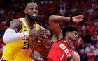 ESPN预测湖人火箭G5胜率：湖人50.5%，火箭49.5%